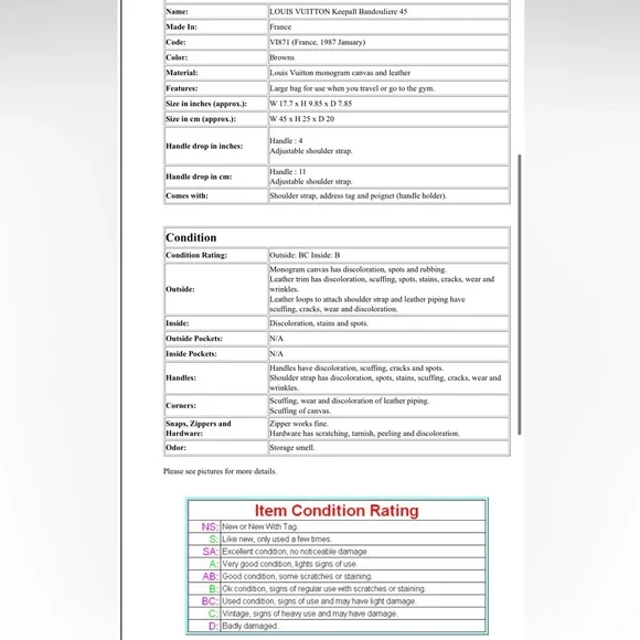 Louis Vuitton Monogram Brown Duffel Bag - Picture 16 of 16